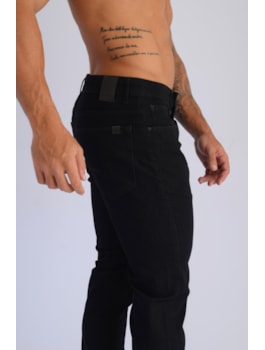 CALÇA ARAMIS JEANS SLIM 5 PCKTS BLACK PRETO