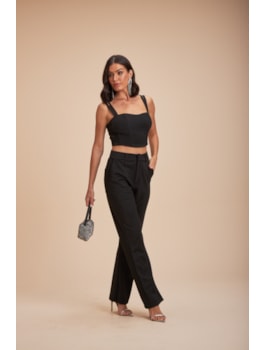 CALÇA EM MALHA PARIS PRETO