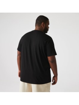 CAMISETA LACOSTE MC MASC BASICA PRETO