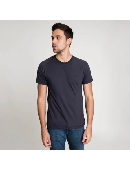 CAMISETA TOMMY MAS WCC ESSENTIAL COTTON TEE THDW5 MARINHO