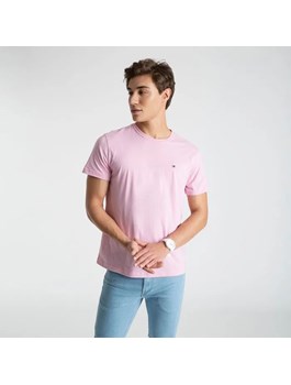 Camiseta Tommy Hilfiger Masculina Essential Cotton Rosa Claro - Compre  Agora