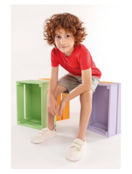 CONJUNTO MAS CAM BE KIND E BERM MLT DET VERMELHO - 4/8