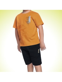 CONJUNTO MAS CAMIS MAKE YOUR FUTURE E BERM MLT LARANJA - 1/3