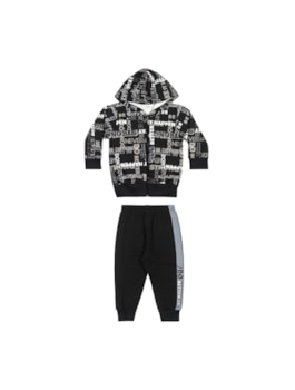 CONJUNTO MAS CASACO C CAPUZ EST NOMES E CALÇA MLT - 1/3