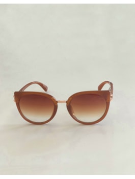 OCULOS DE SOL INF FEM ACETATO GATINHO MARROM