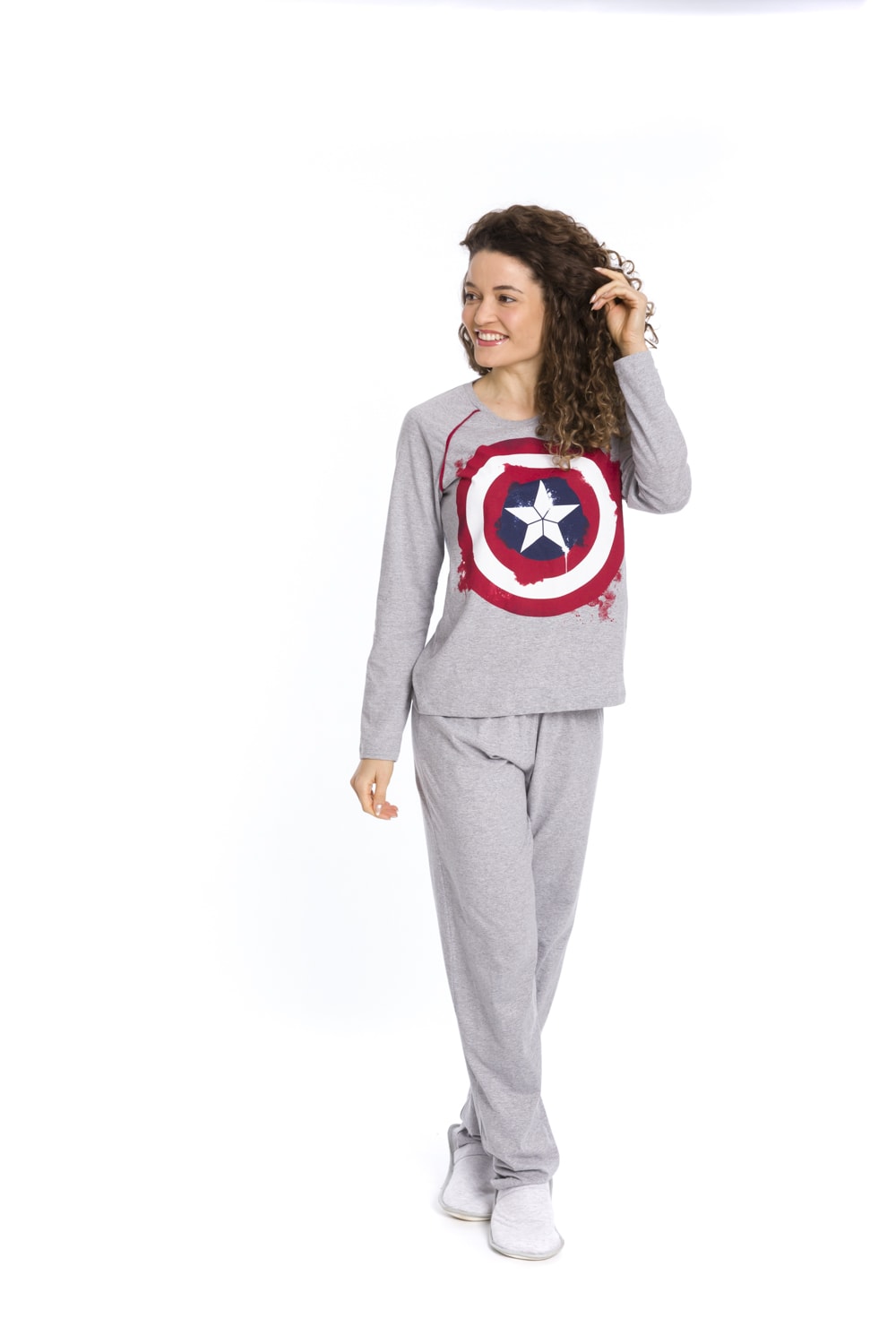 PIJAMA ADULTO FEM ML AVENGERS 319