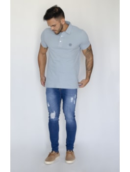 POLO MC MASCULINA AEROPOSTALE AZUL CLARO
