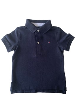 POLO TOMMY KIDS BABY MB STRETCH SOLID TH410 MARINHO