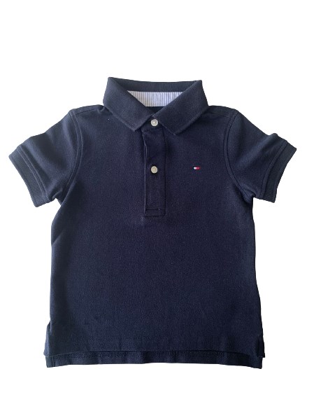 POLO TOMMY KIDS BABY MB STRETCH SOLID TH410 MARINHO