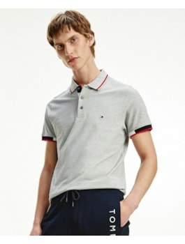POLO TOMMY MASC RWB PLACKET DETAIL SLIM