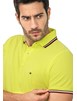 POLO TOMMY MASC TIPPED SLIM VERDE NEON